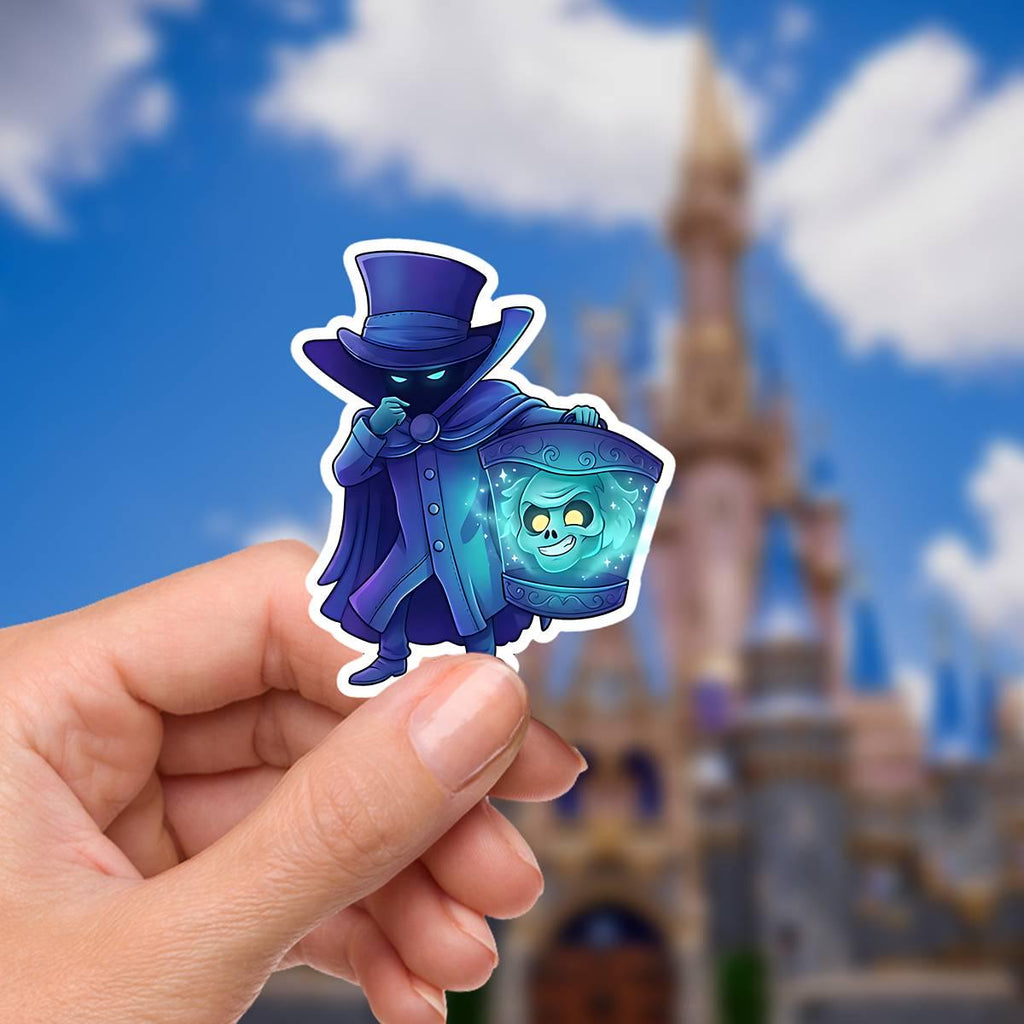 Haunted Mansion Sticker: Waterproof Vinyl Decal for Laptop, Water Bottle, Disney Gift, Welcome Foolish Mortals, Disney presents, Journal Stickers, Junk Journal