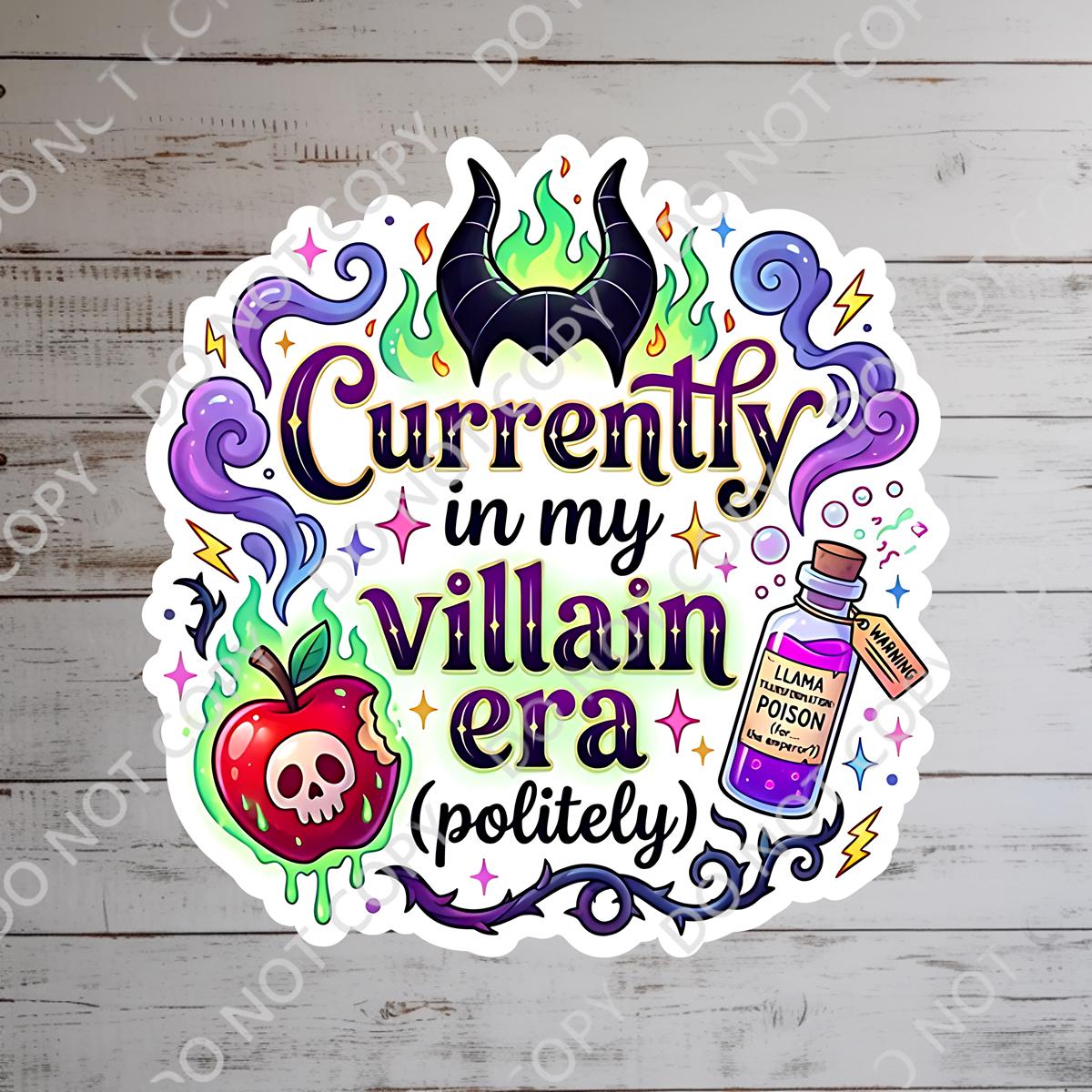 Disneyy Villain Maleficent Sticker Disney Humor villainous Waterproof Disney Laptop, Disneying Water Bottle Hydro Bottle Theme Park Vacation