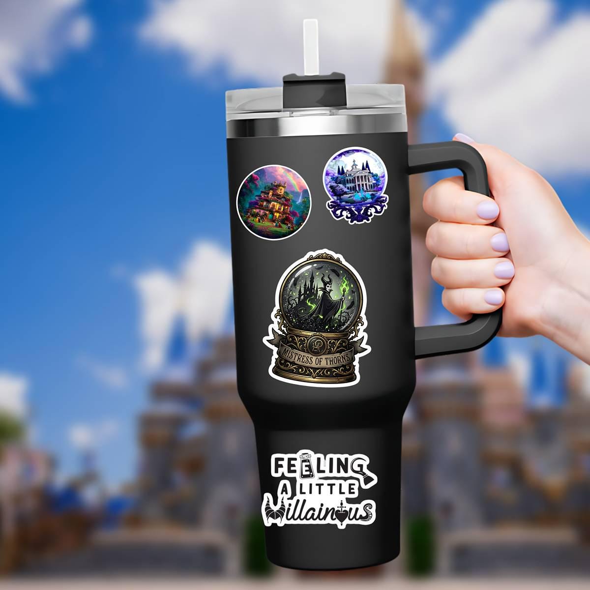 Disney Villain Maleficent Sticker Disney Humor villainous Waterproof Disney Laptop, Disneying Water Bottle Hydro Bottle Theme Park Vacation, kindle stickers, journal sticker, journal stickers, bottle stickers