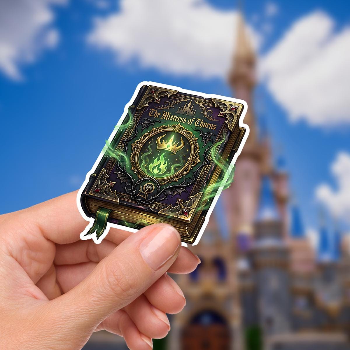 Disneyy Villain Maleficent Sticker Disney Humor villainous Waterproof Disney Laptop, Disneying Water Bottle Hydro Bottle Theme Park Vacation,  journal stickers, bottle sticker, bottle stickers, kindle stickers