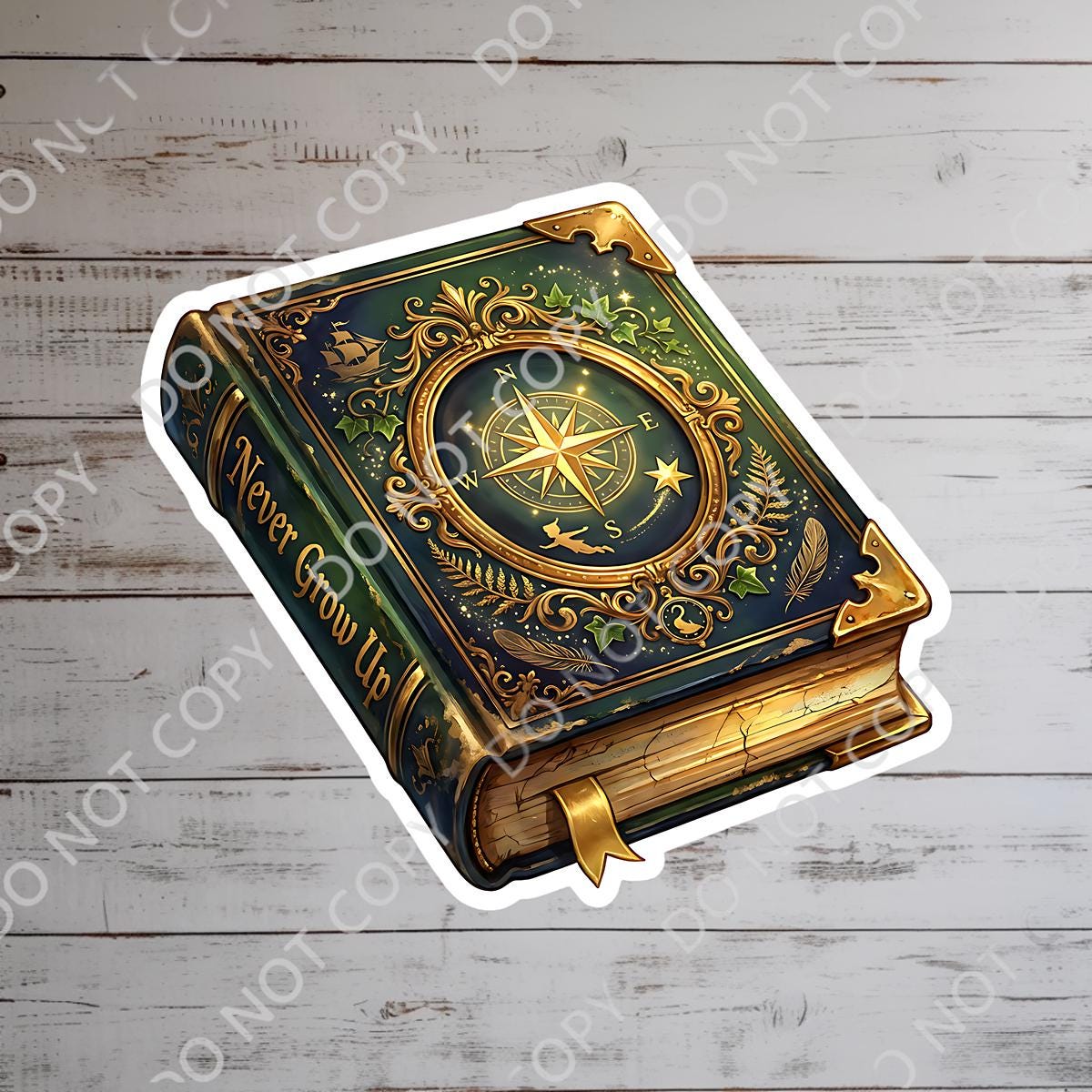 Disney Peter Pan  Book Sticker , Kindle Stickers Waterproof Laptop Decal, funny stickers, funny sticker, disney gift, bottle sticker