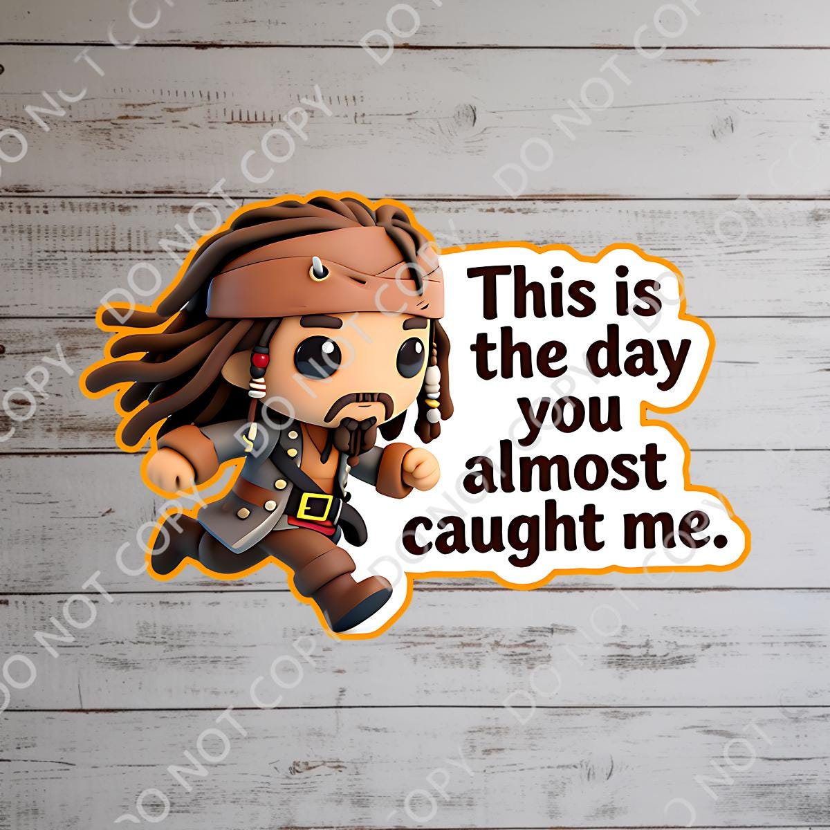 Jack Sparrow Sticker: Pirates of the Caribbean Quote, Waterproof Vinyl