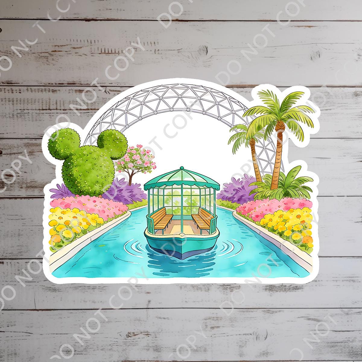 Disney Epcot Living With The Land Ride  Sticker Waterproof Disney Laptop, Disneying Theme Park Vacation, Castle Park Mouse, disney gift, disney present, disney journal, water bottle stickers, water bottle sticker, junk journal