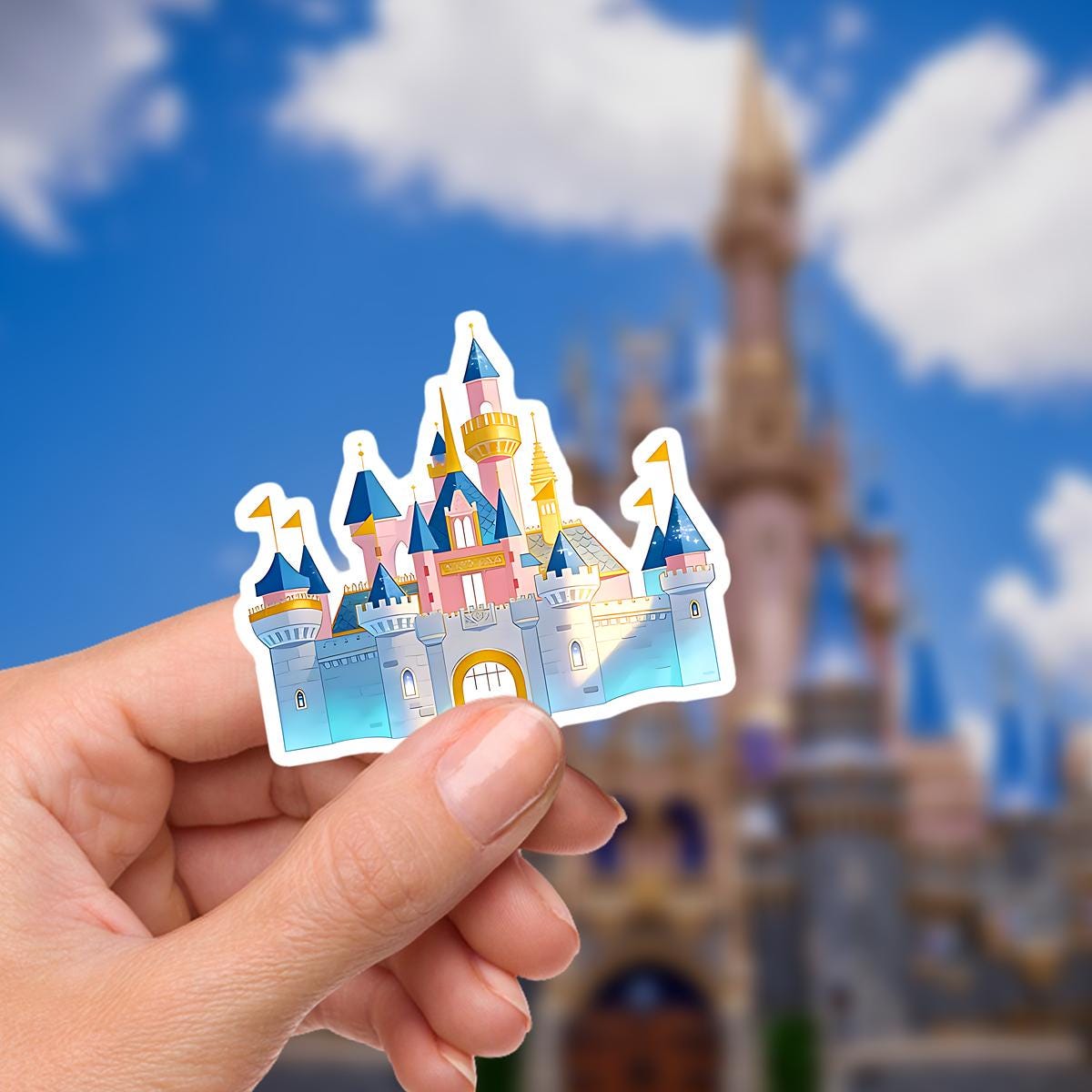 Disneyy Disney Land Castle Laptop Sticker/ Magic Kingdom Fantasyland Disney decal/ planner water bottle cell phone decal