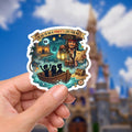 Disney Pirates of the Caribbean Disney Sticker, Waterproof Vinyl Decal, Disney Gift, Disney Present, Disney decal, Journal Stickers,