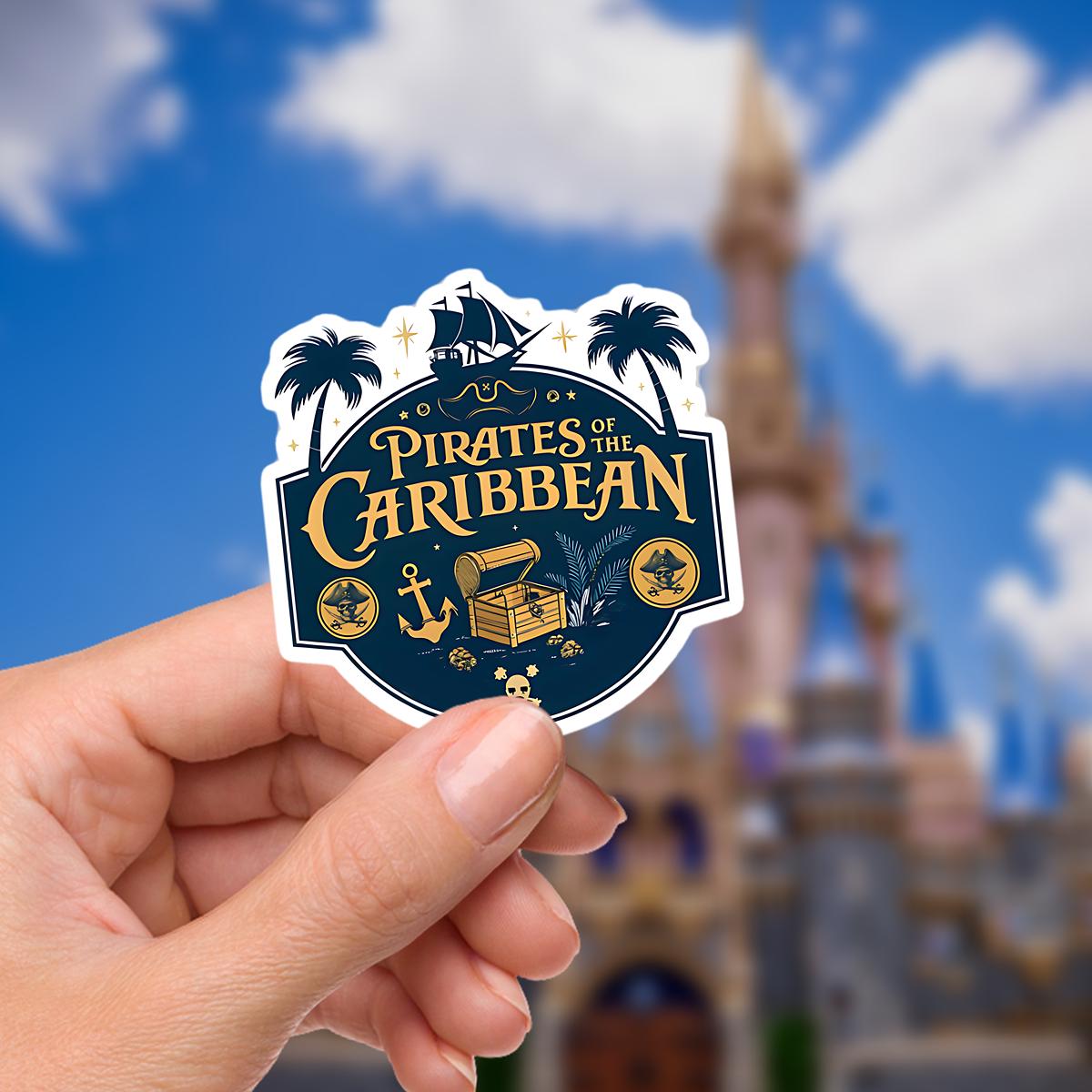 Pirates of the Caribbean Sticker, Waterproof Vinyl Decal