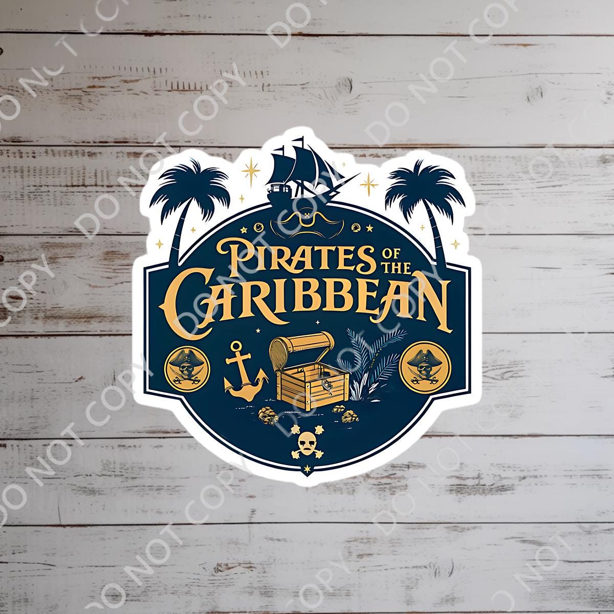 Pirates of the Caribbean Sticker, Waterproof Vinyl Decal