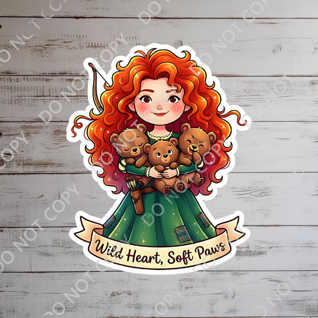 Disney Merida Sticker Disney Journal Stickers Laptop Sticker planner stationery decal water bottle sticker cell phone sticker Laptop Decal