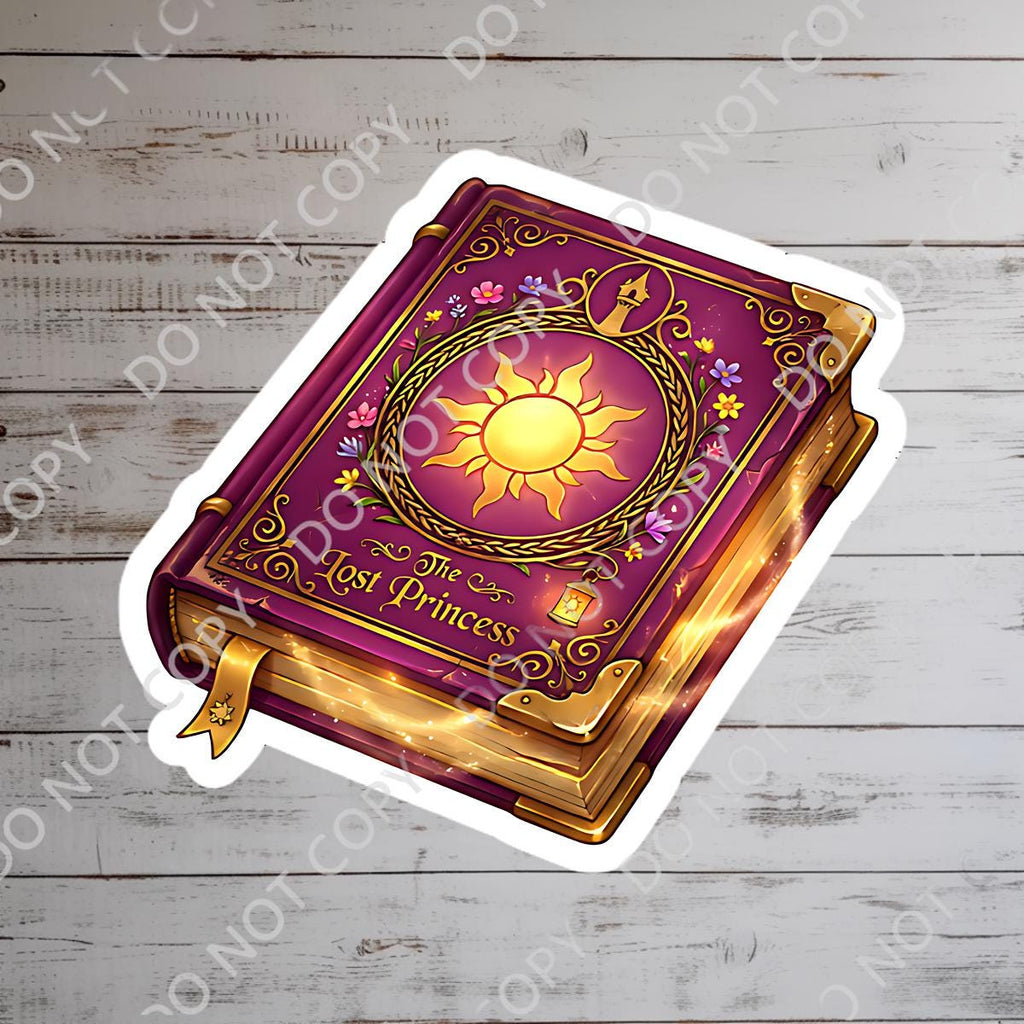 Disney Princess Rapunzel Tangled Book Sticker , Kindle Stickers Waterproof Laptop Decal, funny stickers, funny sticker, disney gift, bottle sticker