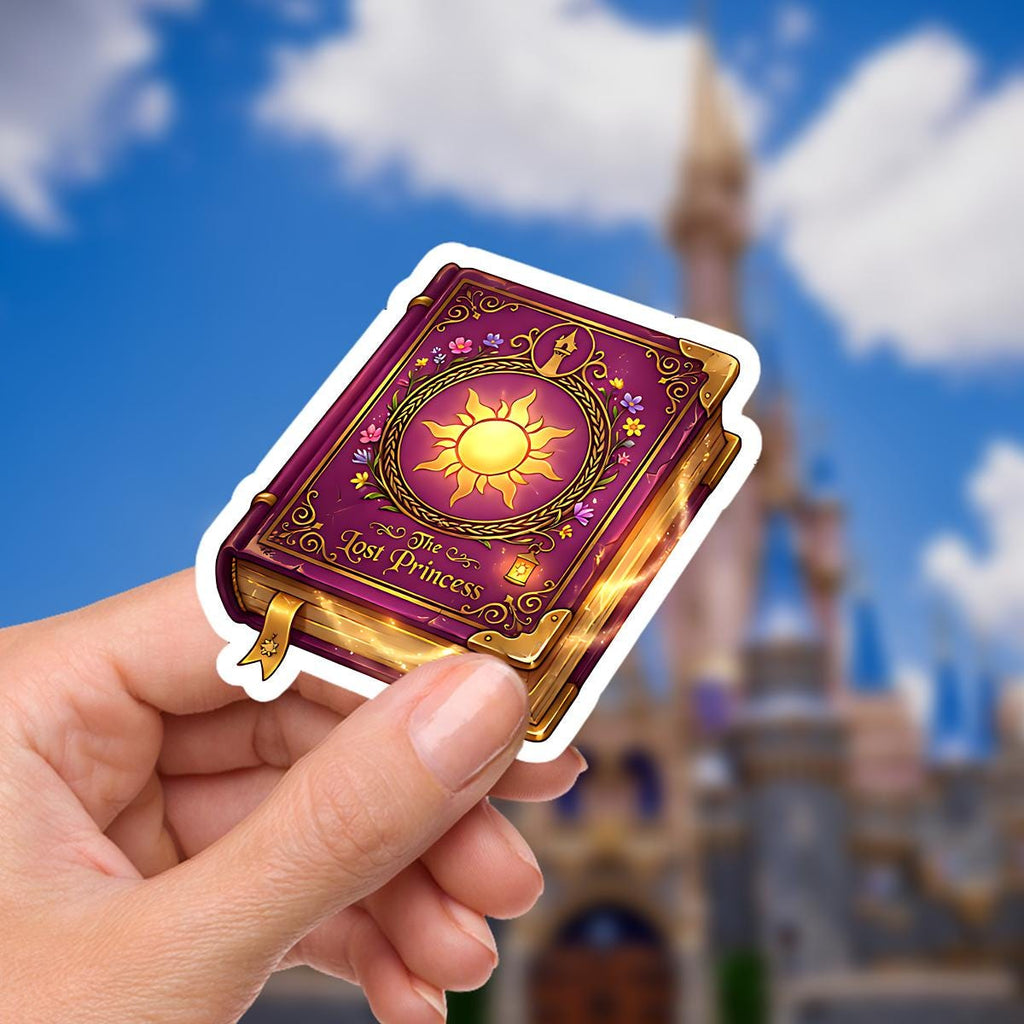 Disney Princess Rapunzel Tangled Book Sticker , Kindle Stickers Waterproof Laptop Decal, funny stickers, funny sticker, disney gift, bottle sticker