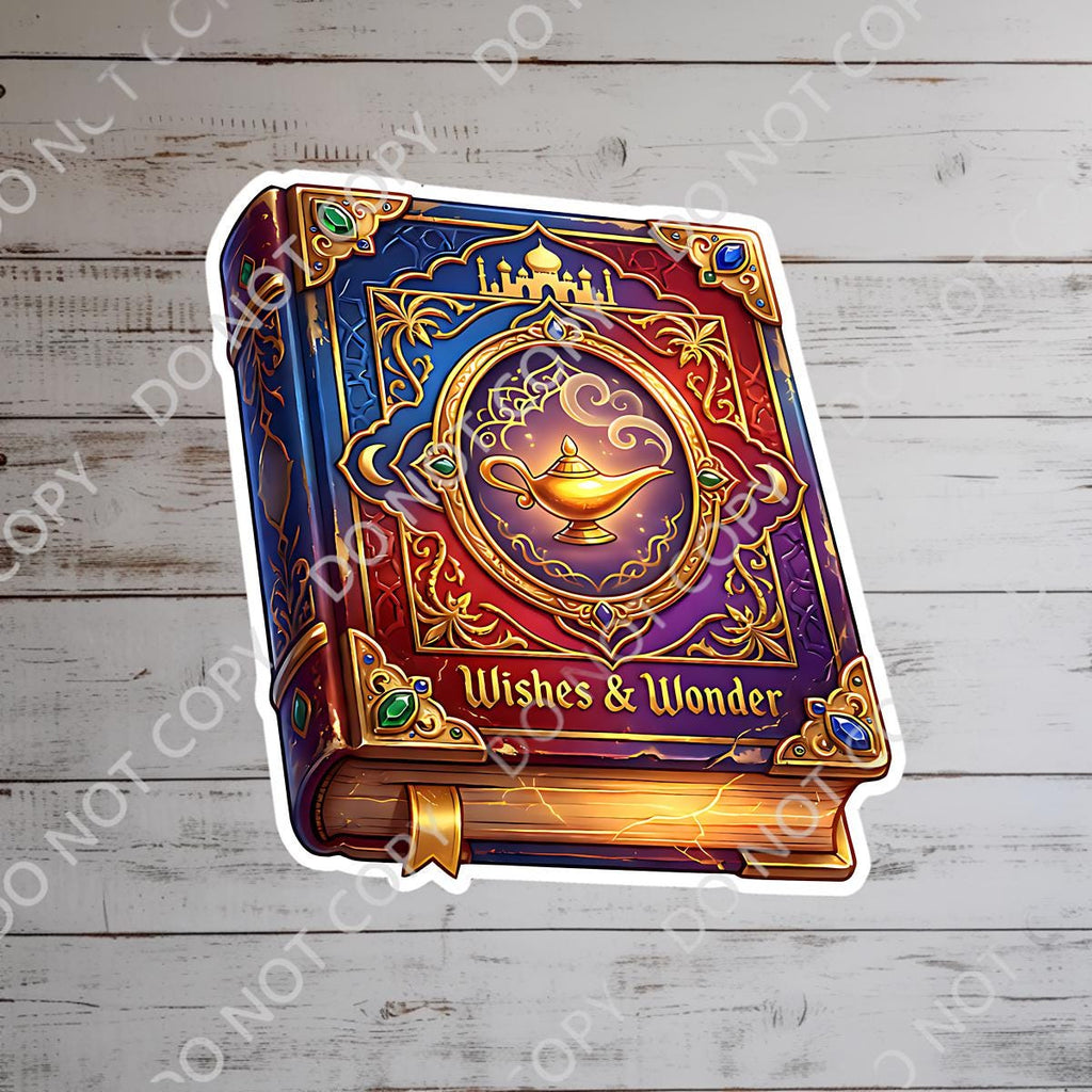 Disney Princess Jasmine Aladdin Book Sticker , Kindle Stickers Waterproof Laptop Decal, funny stickers, funny sticker, disney gift, bottle sticker