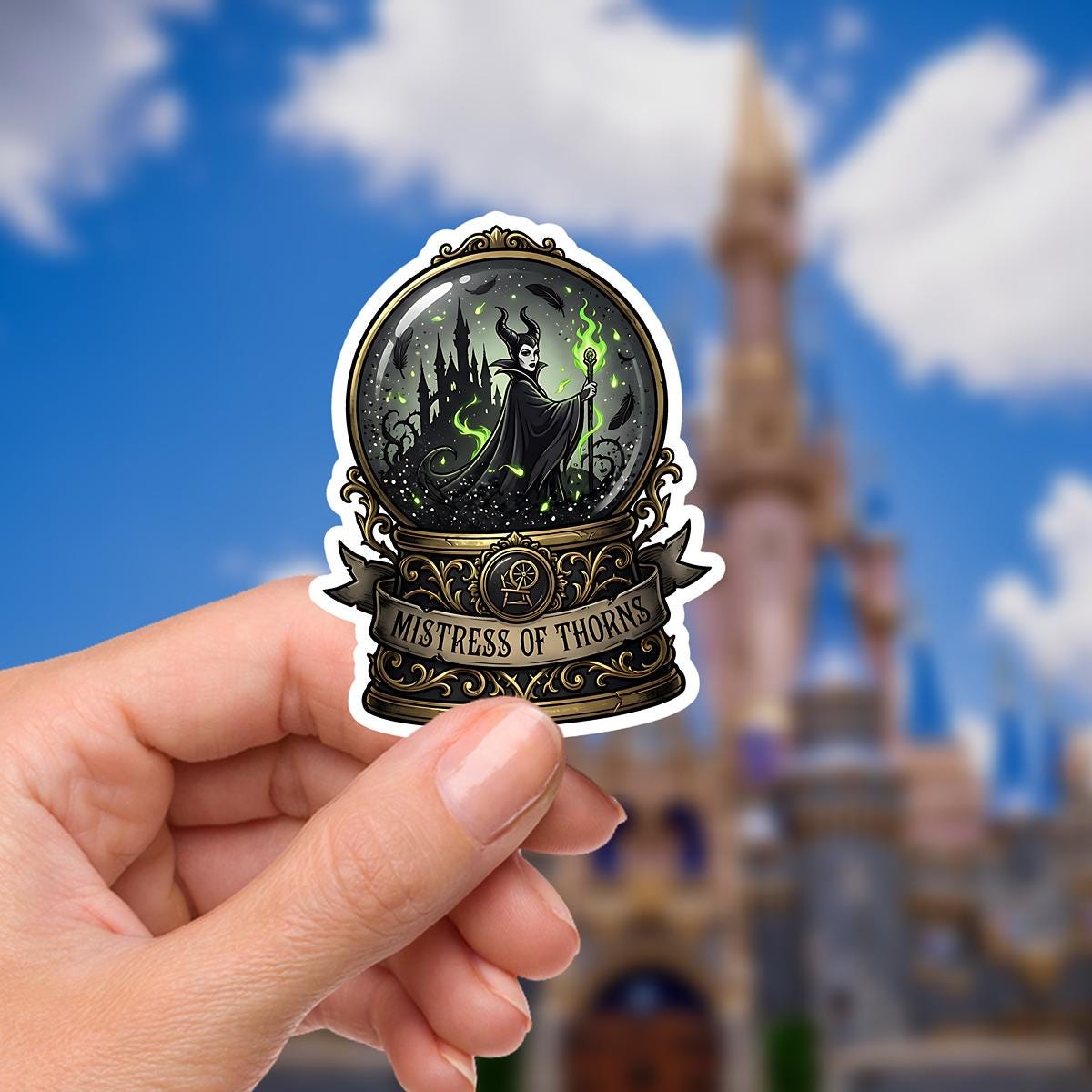 Disney Villain Maleficent Sticker Disney Humor villainous Waterproof Disney Laptop, Disneying Water Bottle Hydro Bottle Theme Park Vacation, kindle stickers, journal sticker, journal stickers, bottle stickers
