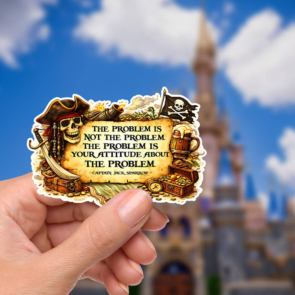 Disney Pirates of the Caribbean Sticker Quote Inspirational Quote  Disney Humor Jack Sparrow Waterproof Disney Water Bottle Hydro Bottle
