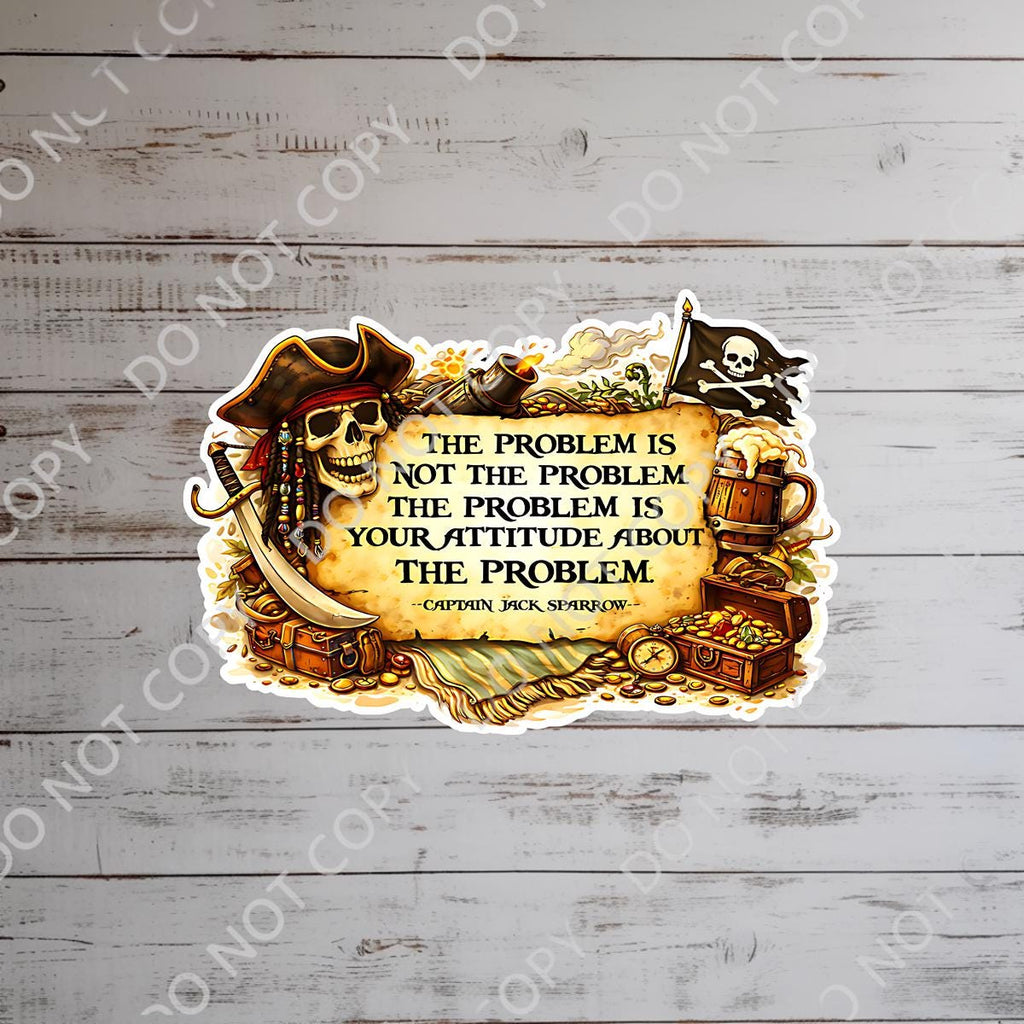 Disney Pirates of the Caribbean Sticker Quote Inspirational Quote  Disney Humor Jack Sparrow Waterproof Disney Water Bottle Hydro Bottle
