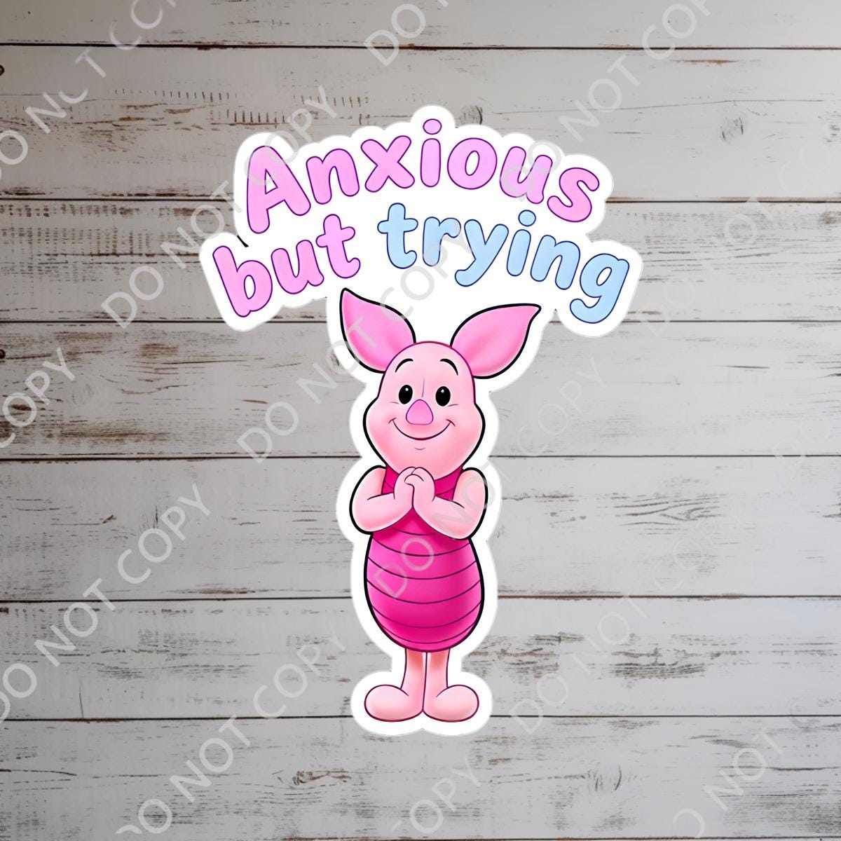 Disney  Winnie The Pooh Disney Laptop Sticker Positive Affirmation planner stationery decal water bottle cell
