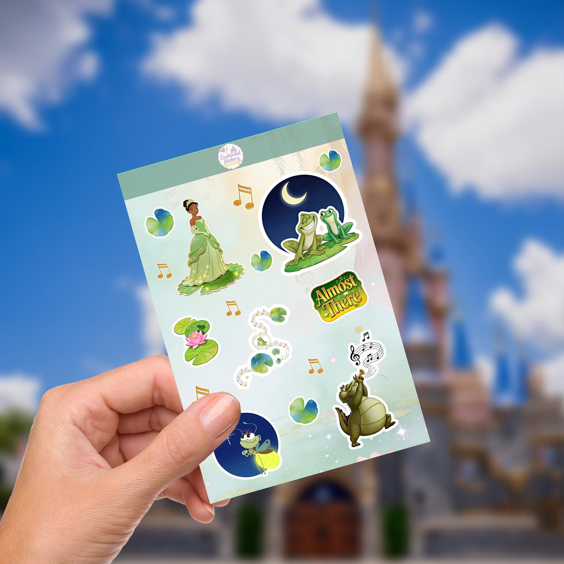 Disney Princess Tiana  Book Sticker , Kindle Stickers Waterproof Laptop Decal, funny stickers, funny sticker, disney gift, bottle sticker