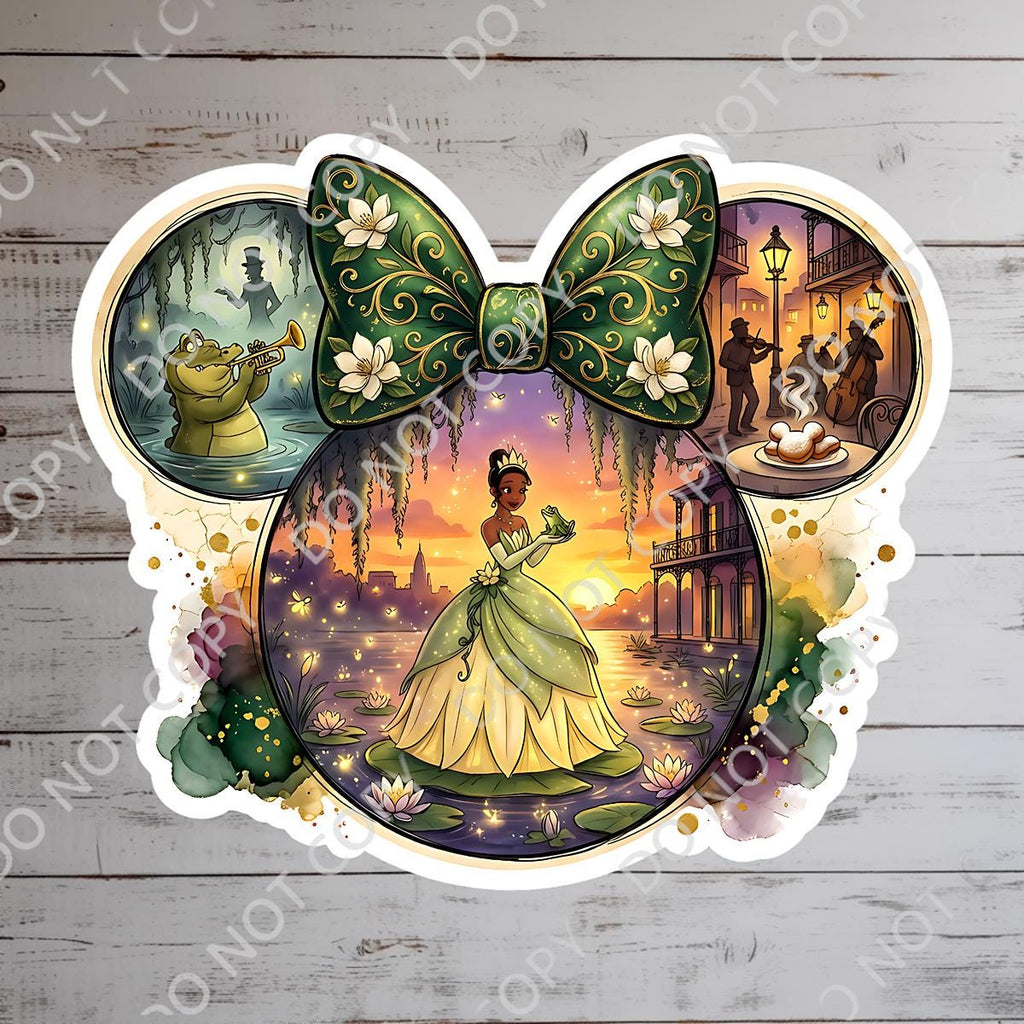 Disney Princess Tiana  Book Sticker , Kindle Stickers Waterproof Laptop Decal, funny stickers, funny sticker, disney gift, bottle sticker
