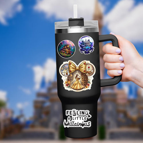 Beauty and The Beast Sticker: Waterproof Vinyl Decal for Laptop, Water Bottle
