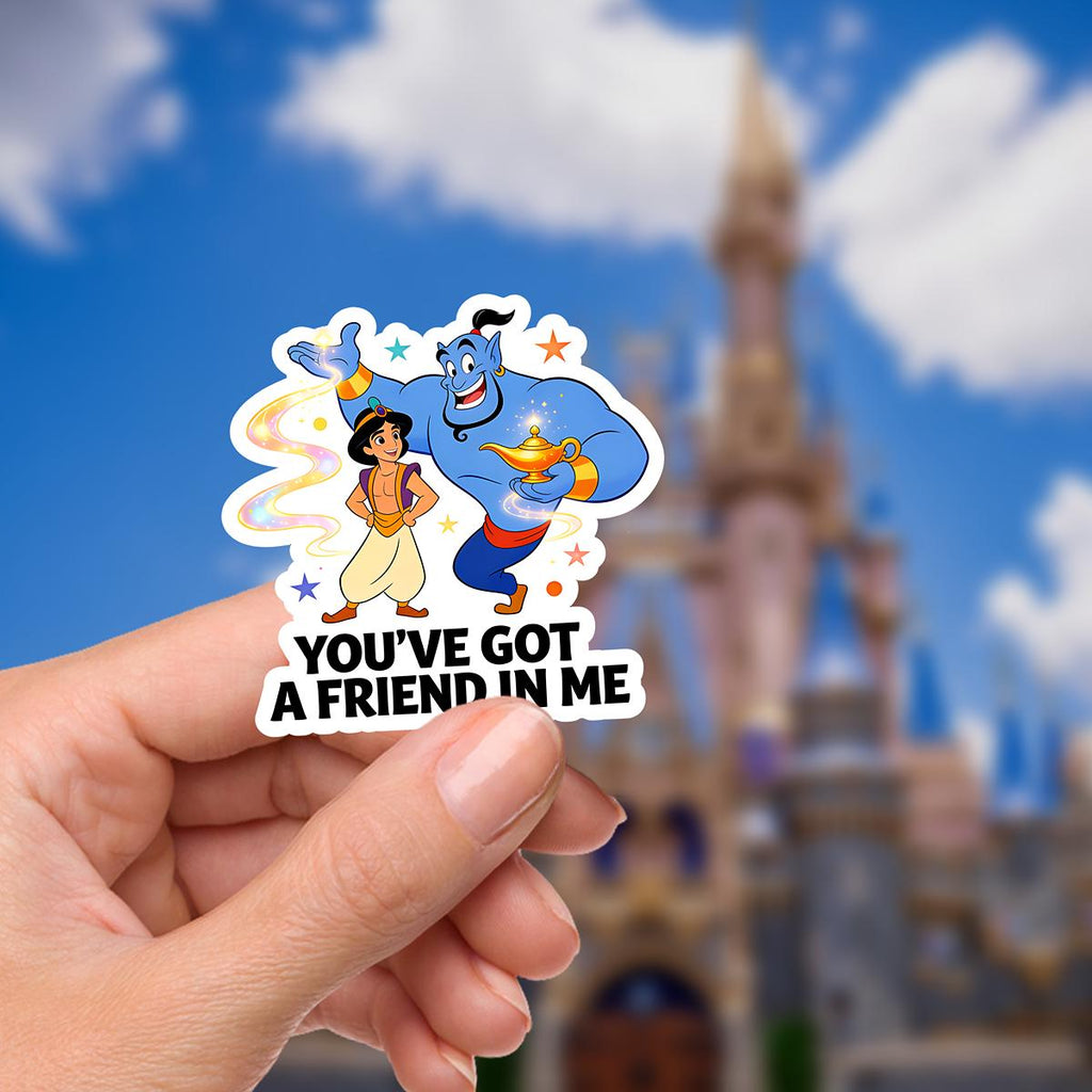Disney Princess Jasmine Aladdin Book Sticker , Kindle Stickers Waterproof Laptop Decal, funny stickers, funny sticker, disney gift, bottle sticker