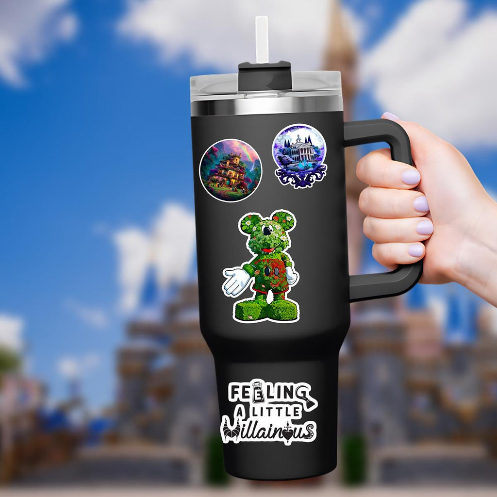 Disney Mickey Mouse What A Wonderful World Sticker Waterproof Disney Laptop, Disneying Theme Park Vacation, Castle Park Mouse