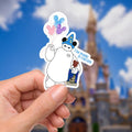 Disney Baymax Water Bottle Stickers Waterproof Vinyl Sticker, Laptop Decal