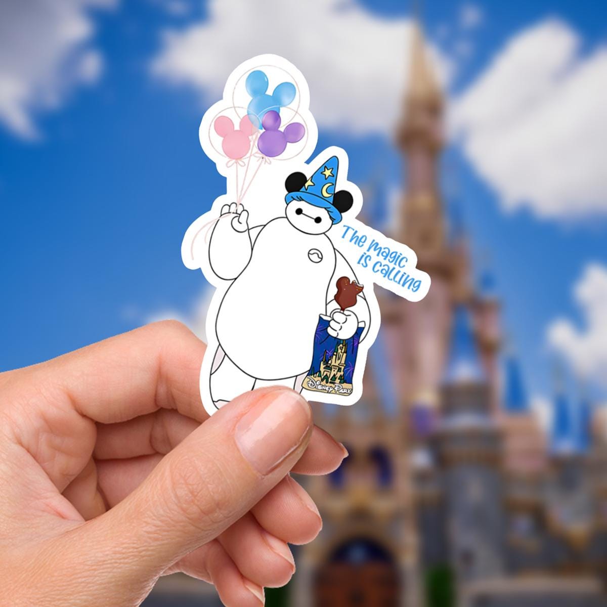 Disney Baymax Water Bottle Stickers Waterproof Vinyl Sticker, Laptop Decal