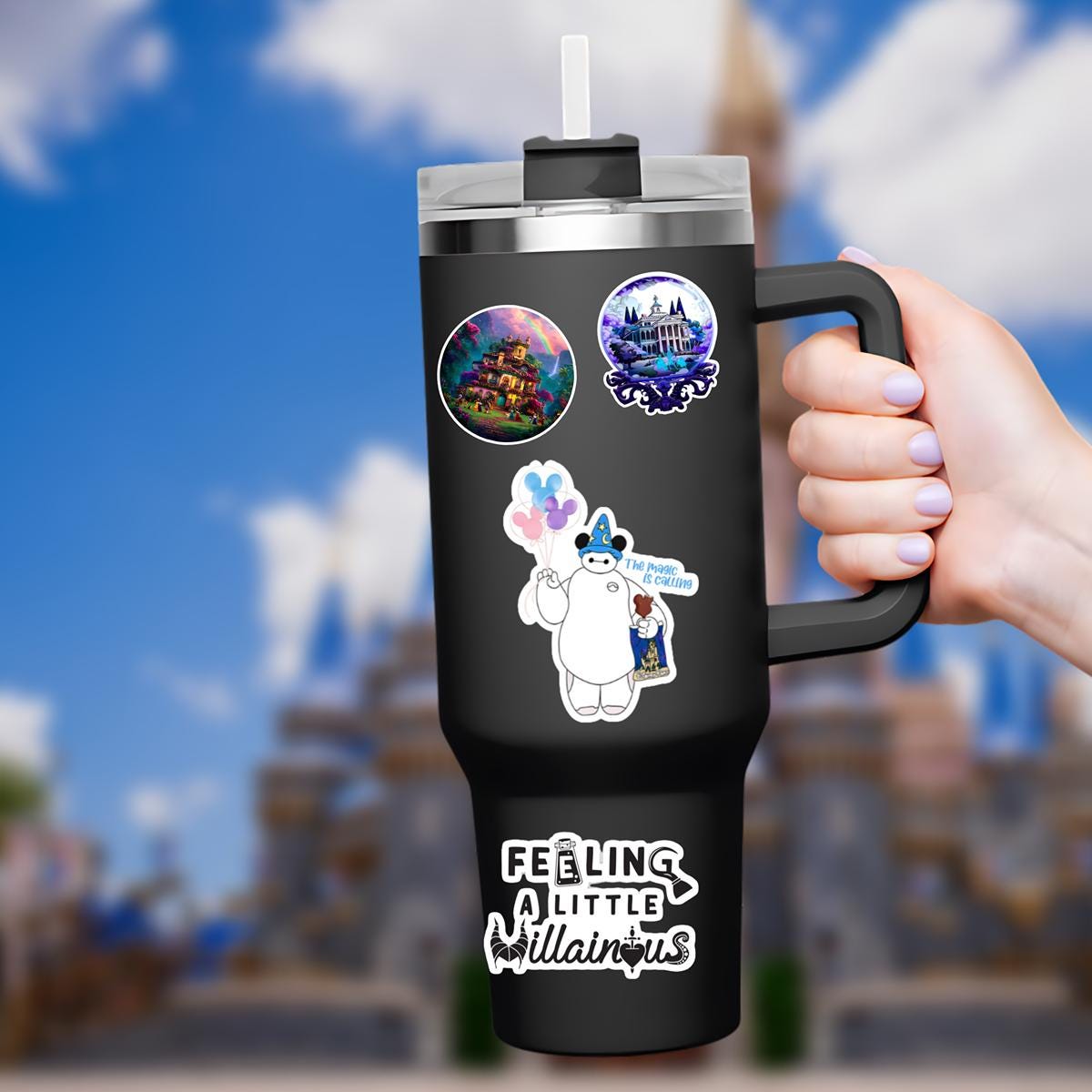 Disney Baymax Water Bottle Stickers Waterproof Vinyl Sticker, Laptop Decal