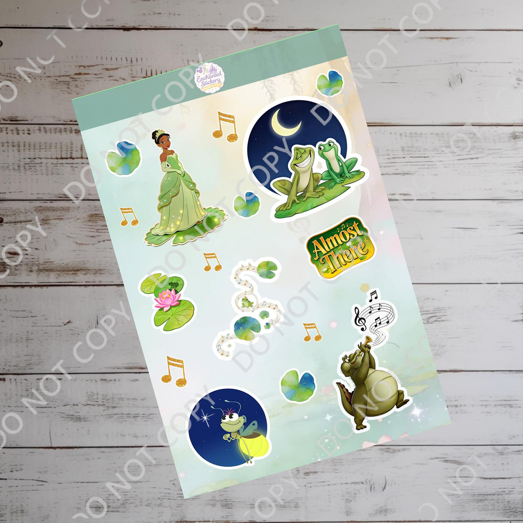 Disney Princess Tiana  Book Sticker , Kindle Stickers Waterproof Laptop Decal, funny stickers, funny sticker, disney gift, bottle sticker
