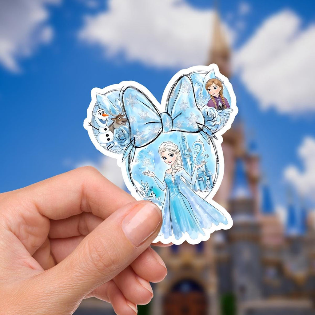 Disney Frozen Elsa Anna Olaf Sticker: Waterproof Vinyl Decal for Laptop, Water Bottle Sticker