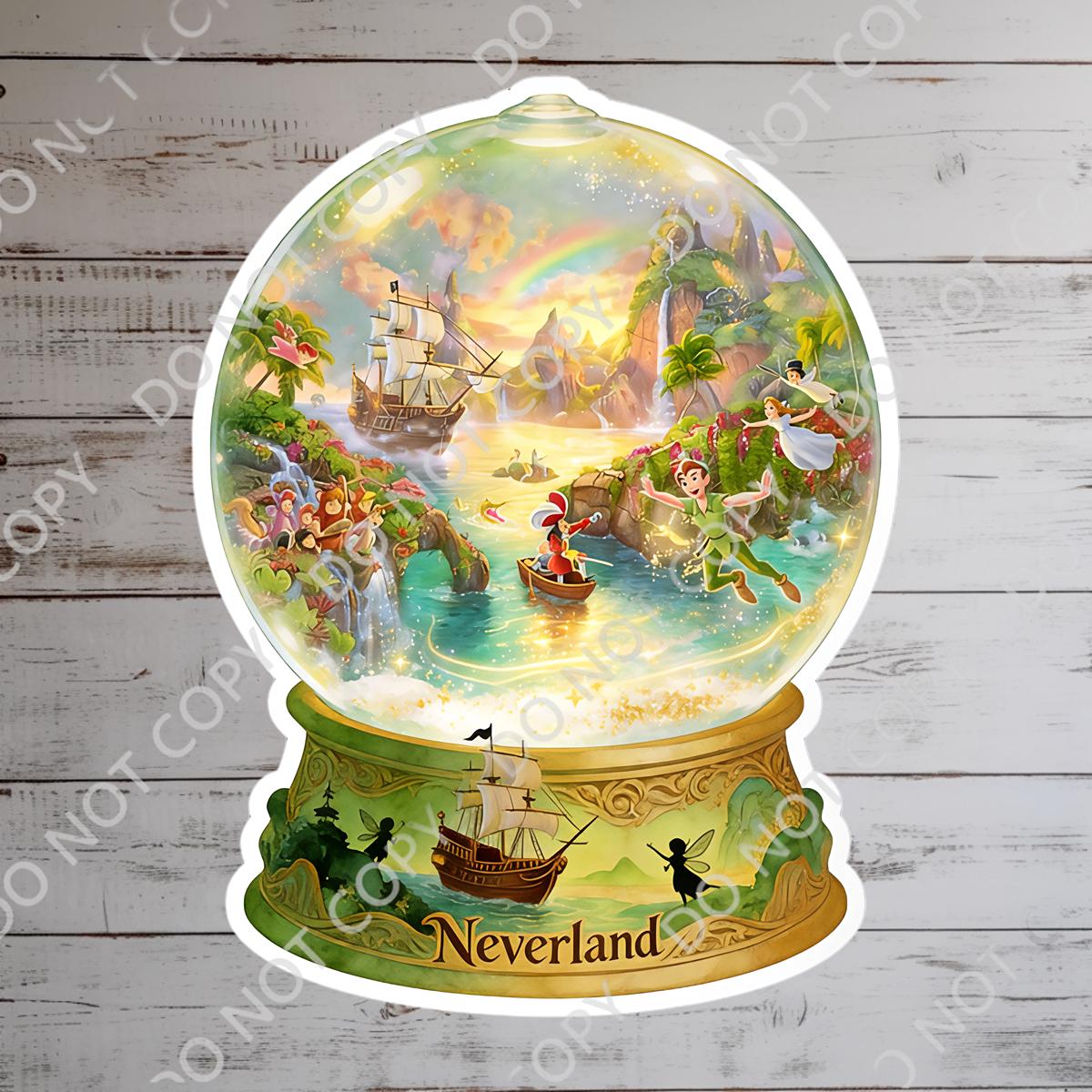 Disney Tinkerbell Sticker Peter Pan Neverland Laptop Stickers Mickey Vinyl Decals Bujo Journal Planner Kindle Stickers, bottle stickers