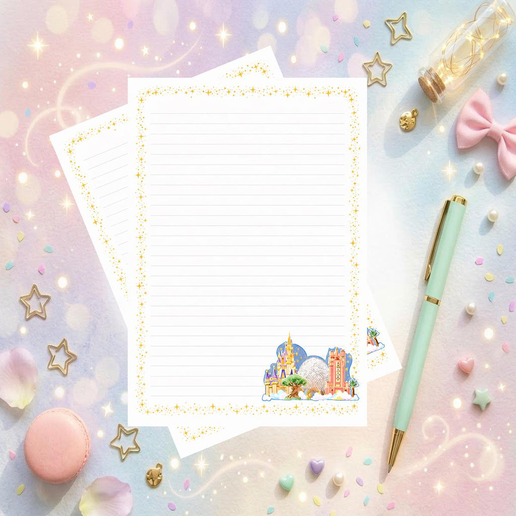 Disney Parks  Memo Notepad 50 sheets bullet journal Disney planner paper scrapbook stationery notebook supplies