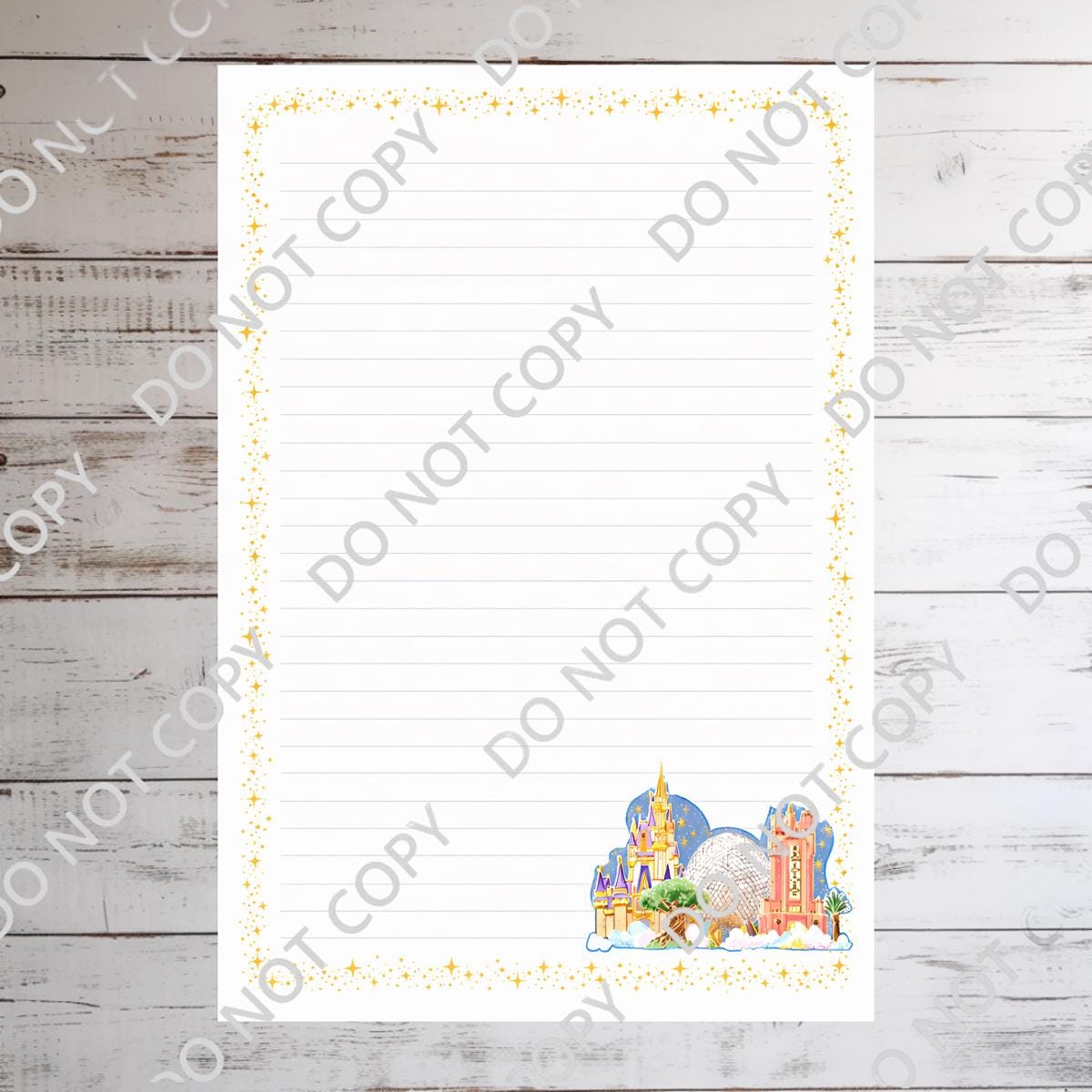 Disney Parks  Memo Notepad 50 sheets bullet journal Disney planner paper scrapbook stationery notebook supplies