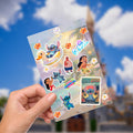 Disney Lilo & Stitch Sheet Sticker, Bottle Sticker,  Kindle Sticker, Laptop Decal