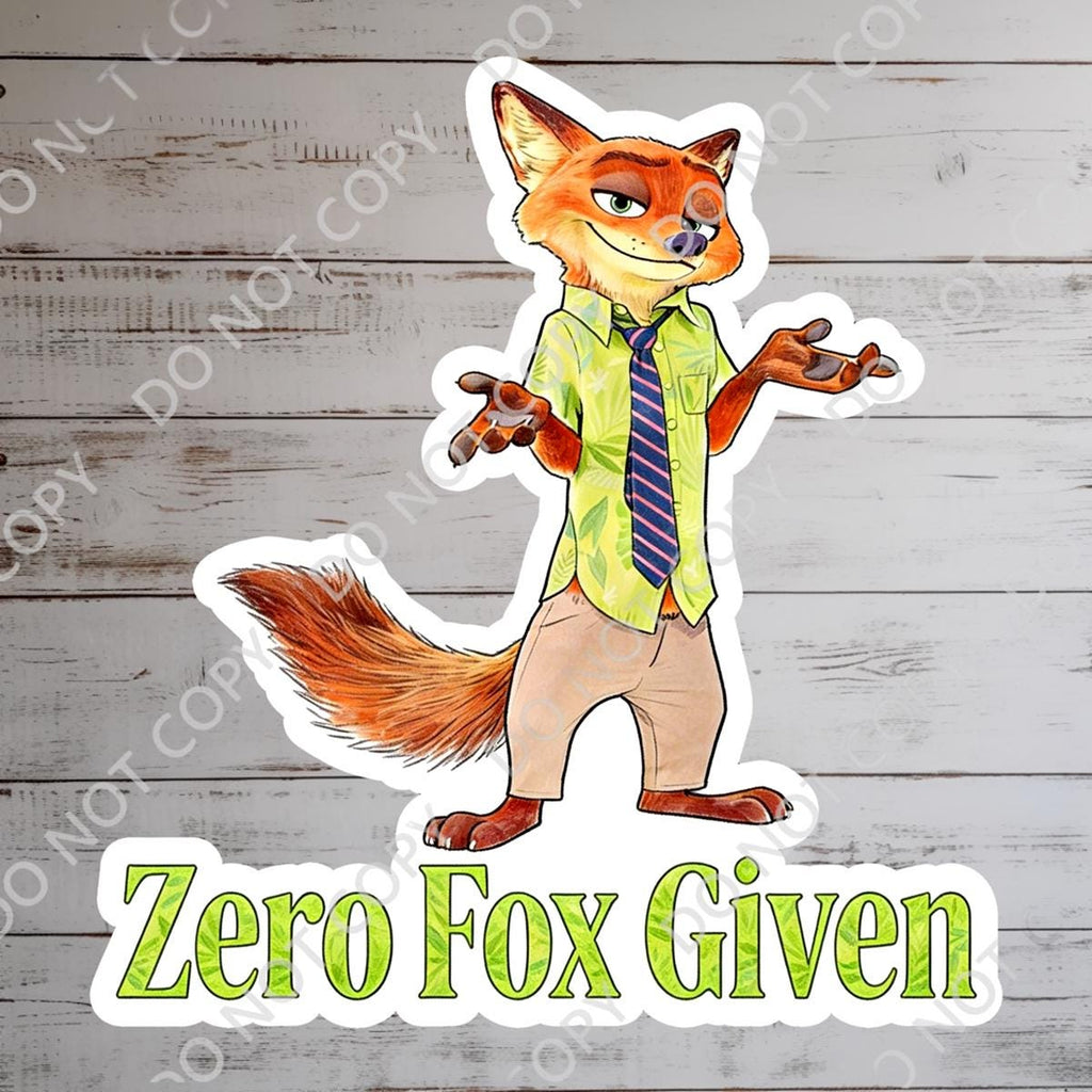 Zootopia Disneyy Humor  Sticker Nick Wilde Waterproof Disney Laptop, Disneying Theme Park Vacation, Castle Park Mouse