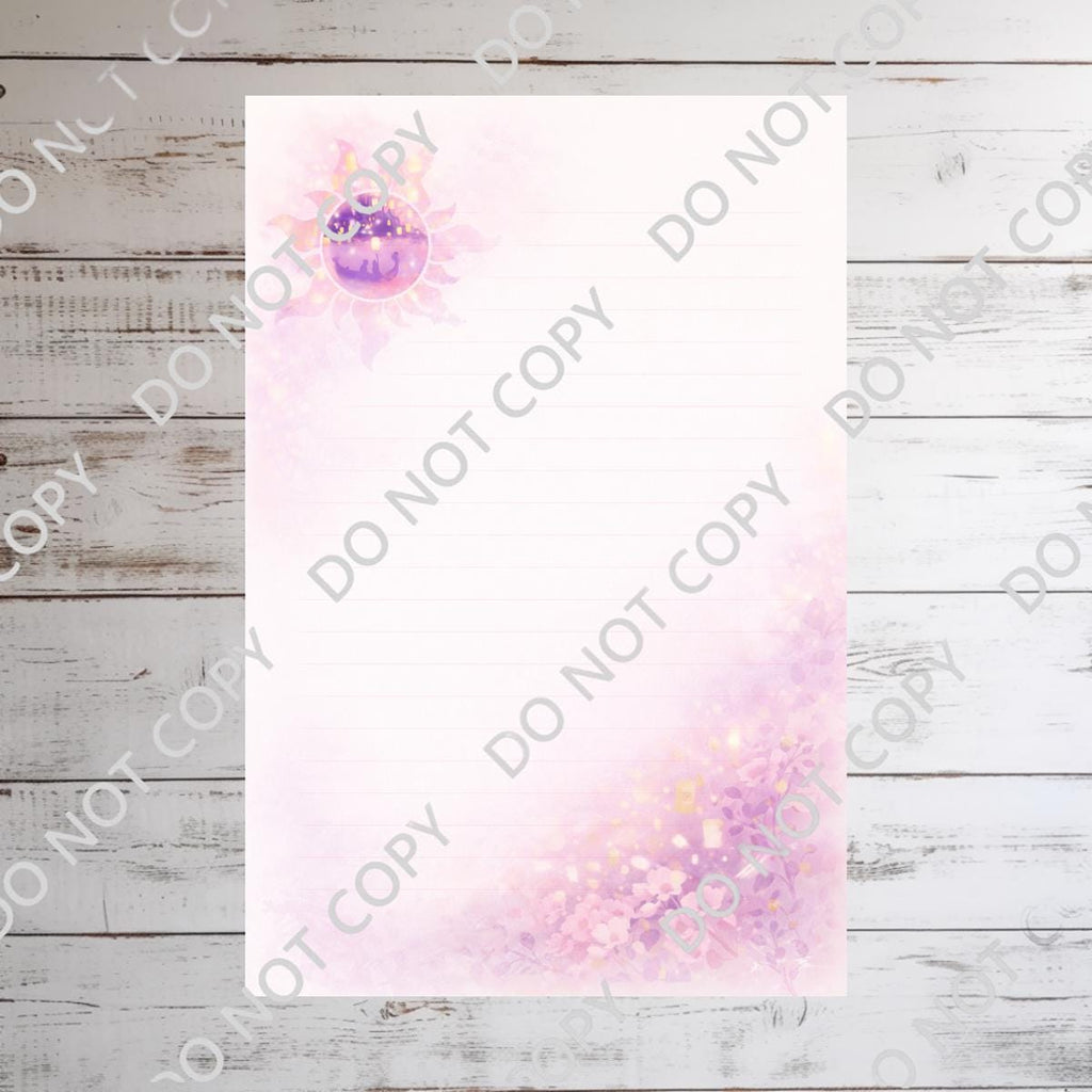 Disneyy Rapunzel Tangled Memo Notepad 50 sheets bullet journal Disney planner paper scrapbook stationery notebook supplies