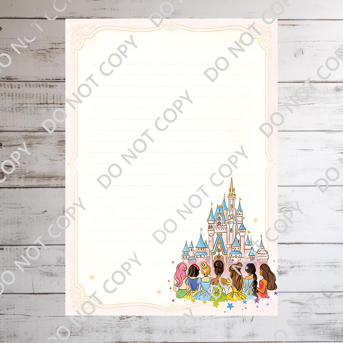 Disneyy Princesses Memo Notepad 50 sheets bullet journal Disney planner paper scrapbook stationery notebook supplies