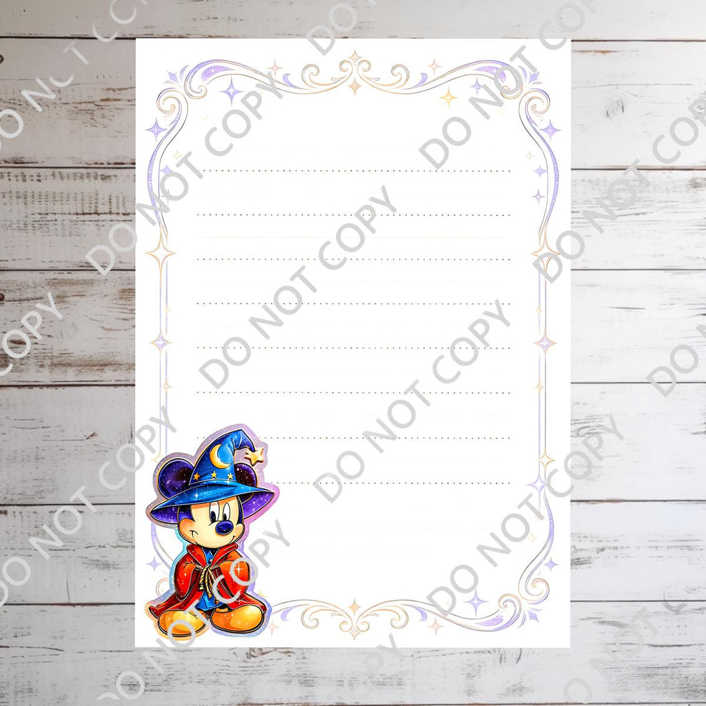 Disney Sorcerer Mickey  Memo Notepad 50 sheets bullet journal Disney planner paper scrapbook stationery notebook supplies