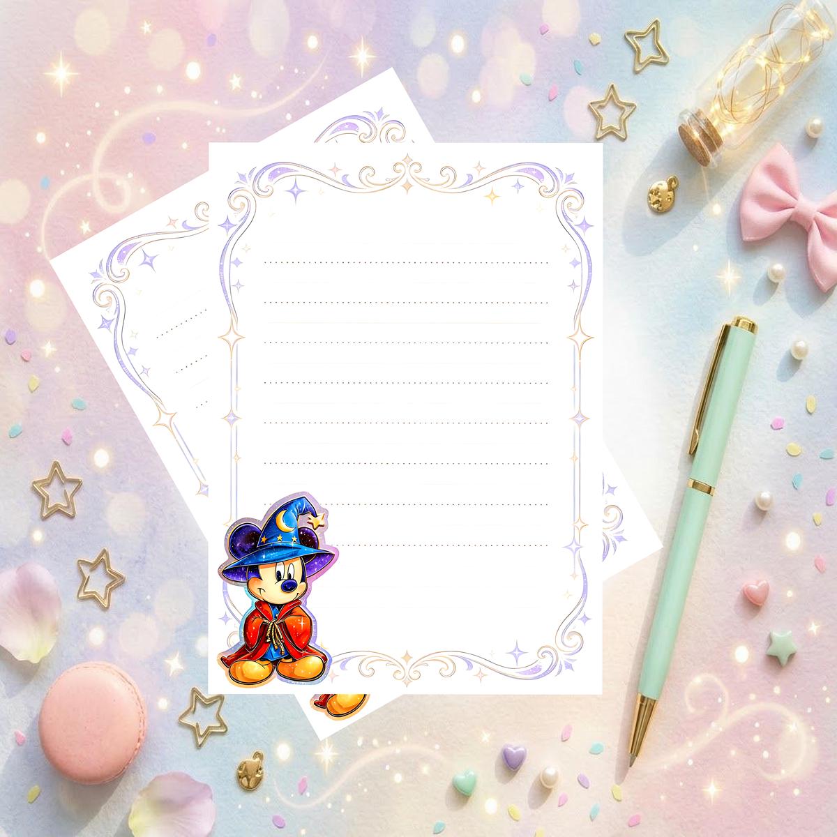 Disney Sorcerer Mickey  Memo Notepad 50 sheets bullet journal Disney planner paper scrapbook stationery notebook supplies