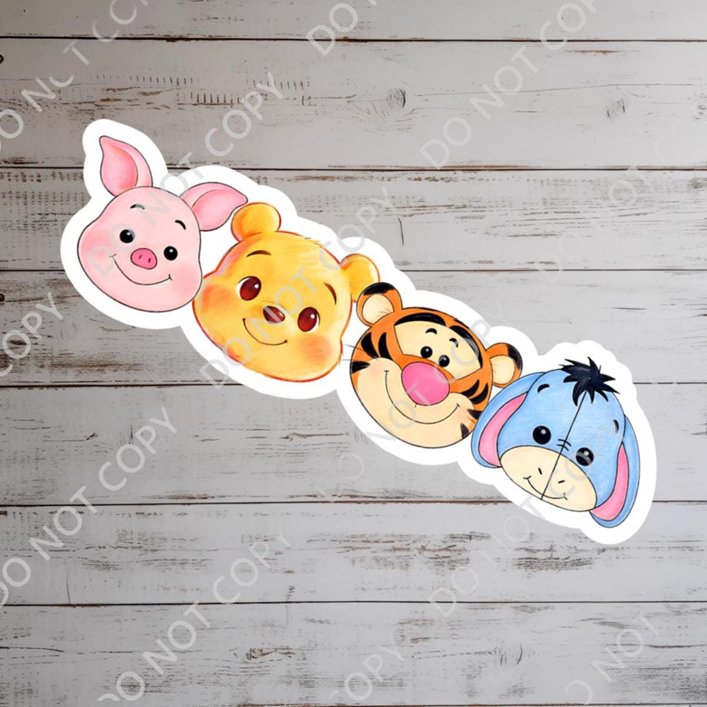 Disney  Winnie The Pooh Disney Laptop Sticker Positive Affirmation planner stationery decal water bottle cell
