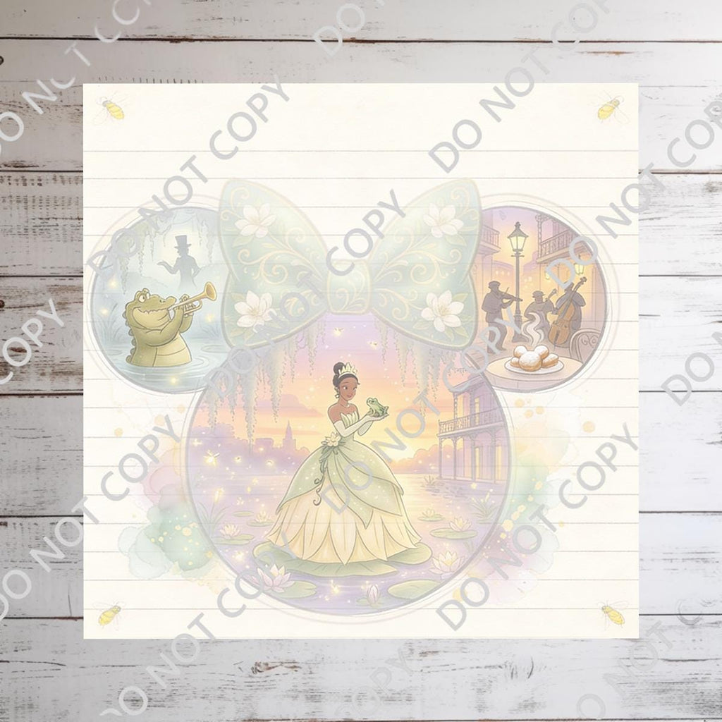 Disneyy Princess Tiana Memo Notepad 50 sheets bullet journal Disney planner paper scrapbook stationery notebook supplies