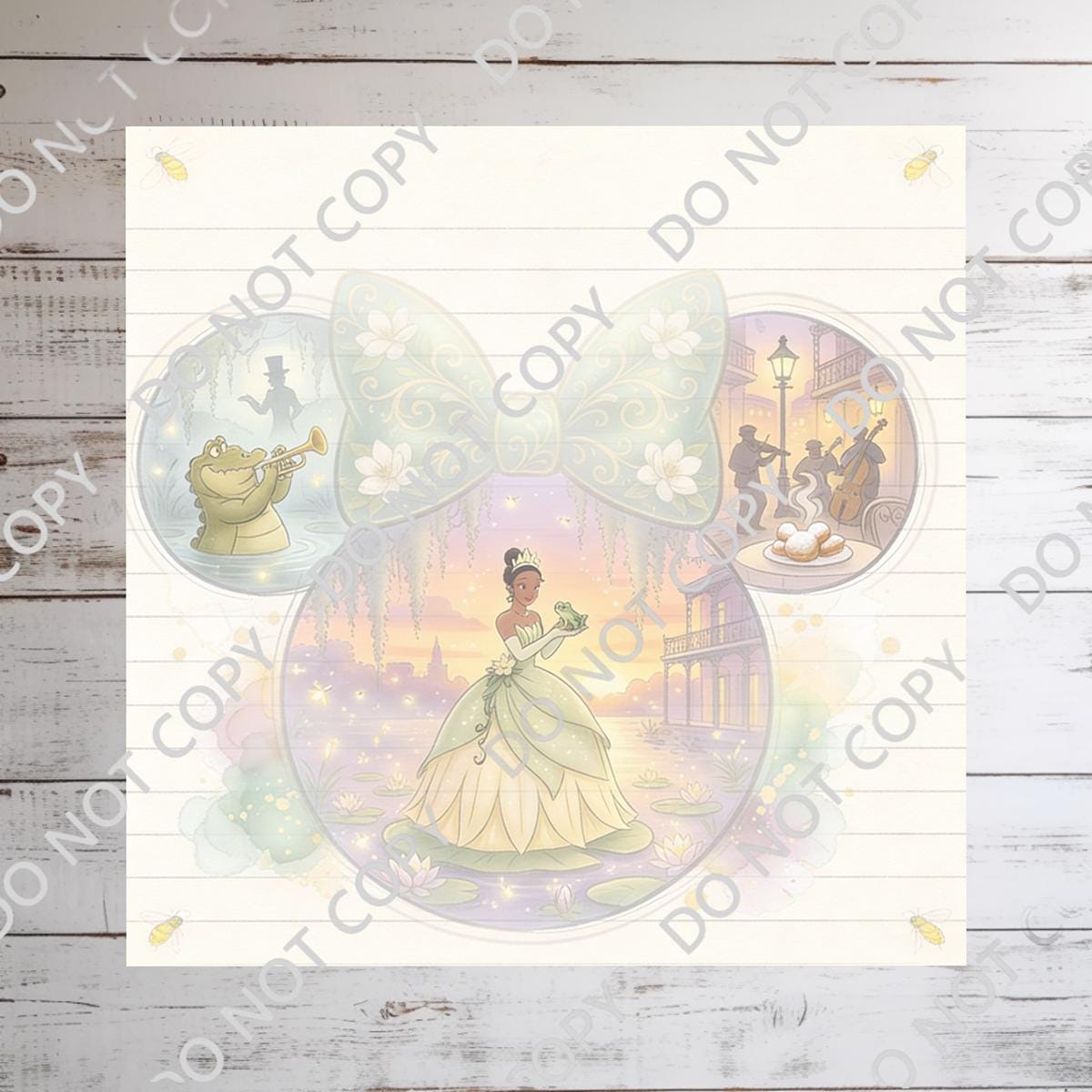Disneyy Princess Tiana Memo Notepad 50 sheets bullet journal Disney planner paper scrapbook stationery notebook supplies
