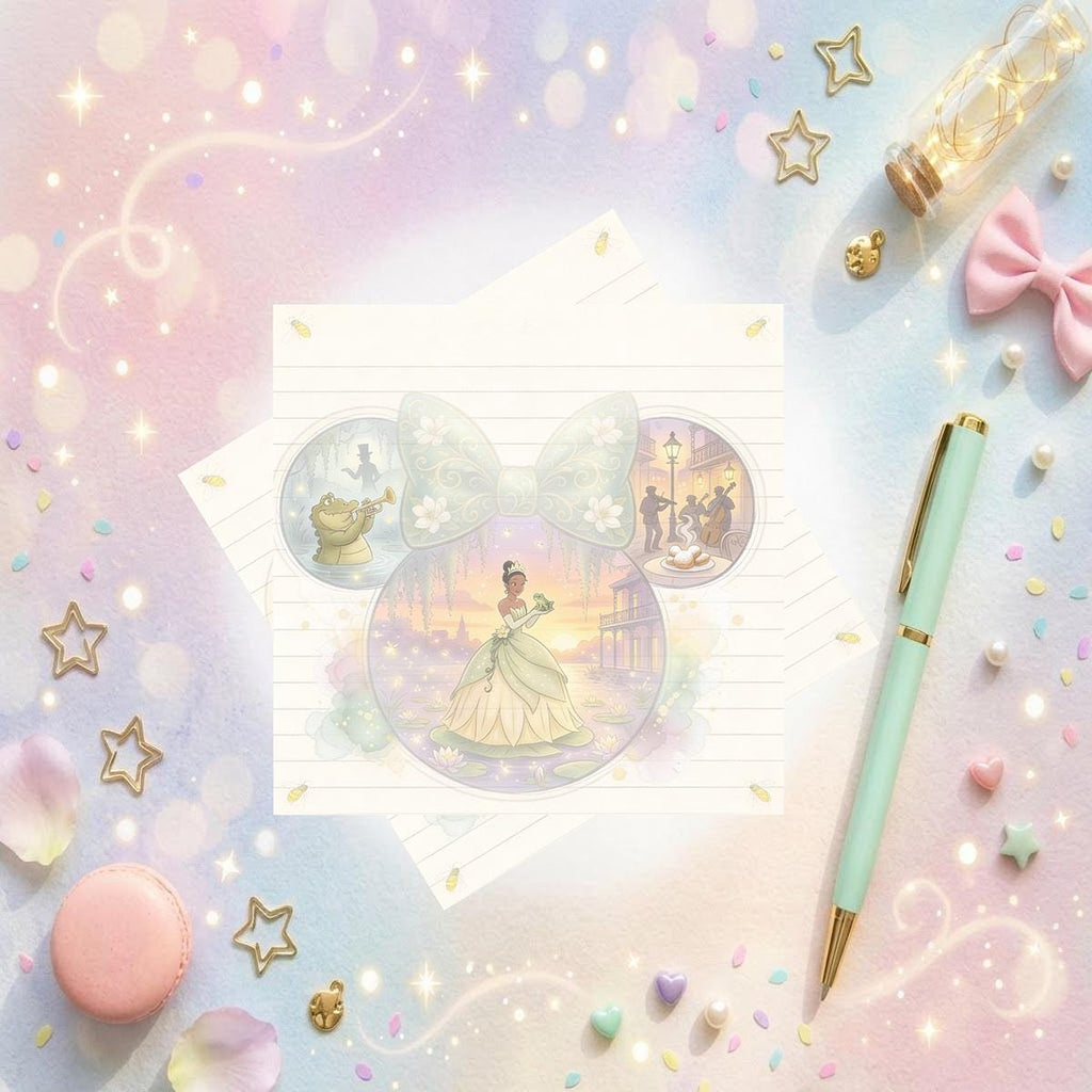 Disneyy Princess Tiana Memo Notepad 50 sheets bullet journal Disney planner paper scrapbook stationery notebook supplies