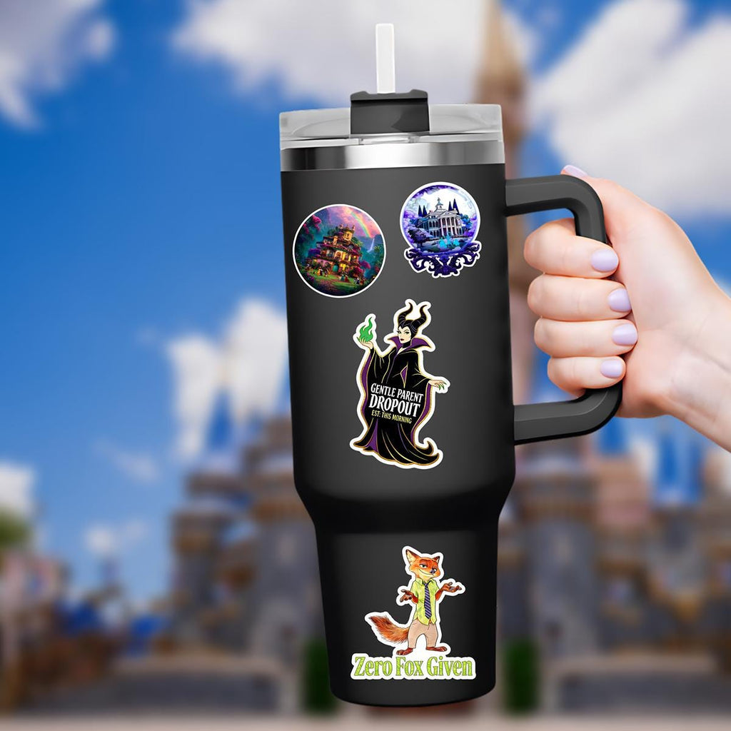 Disneyy Villain Maleficent Sticker Disney Humor villainous Waterproof Disney Laptop, Disneying Water Bottle Hydro Bottle Theme Park Vacation