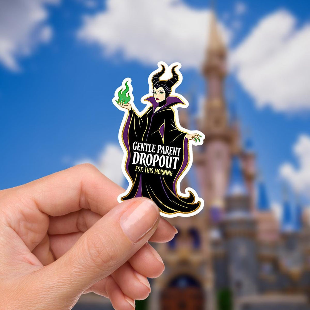 Disneyy Villain Maleficent Sticker Disney Humor villainous Waterproof Disney Laptop, Disneying Water Bottle Hydro Bottle Theme Park Vacation