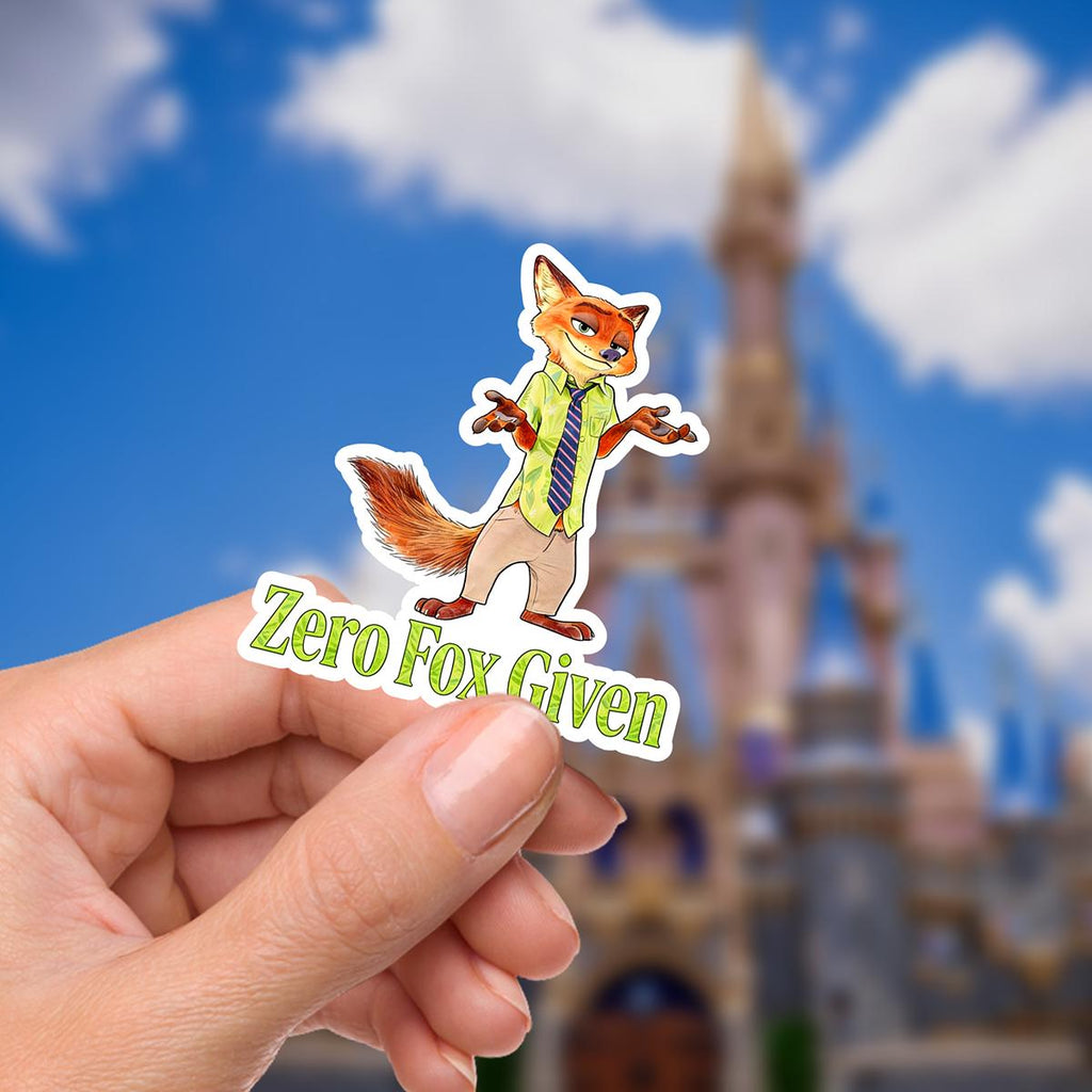 Zootopia Disneyy Humor  Sticker Nick Wilde Waterproof Disney Laptop, Disneying Theme Park Vacation, Castle Park Mouse