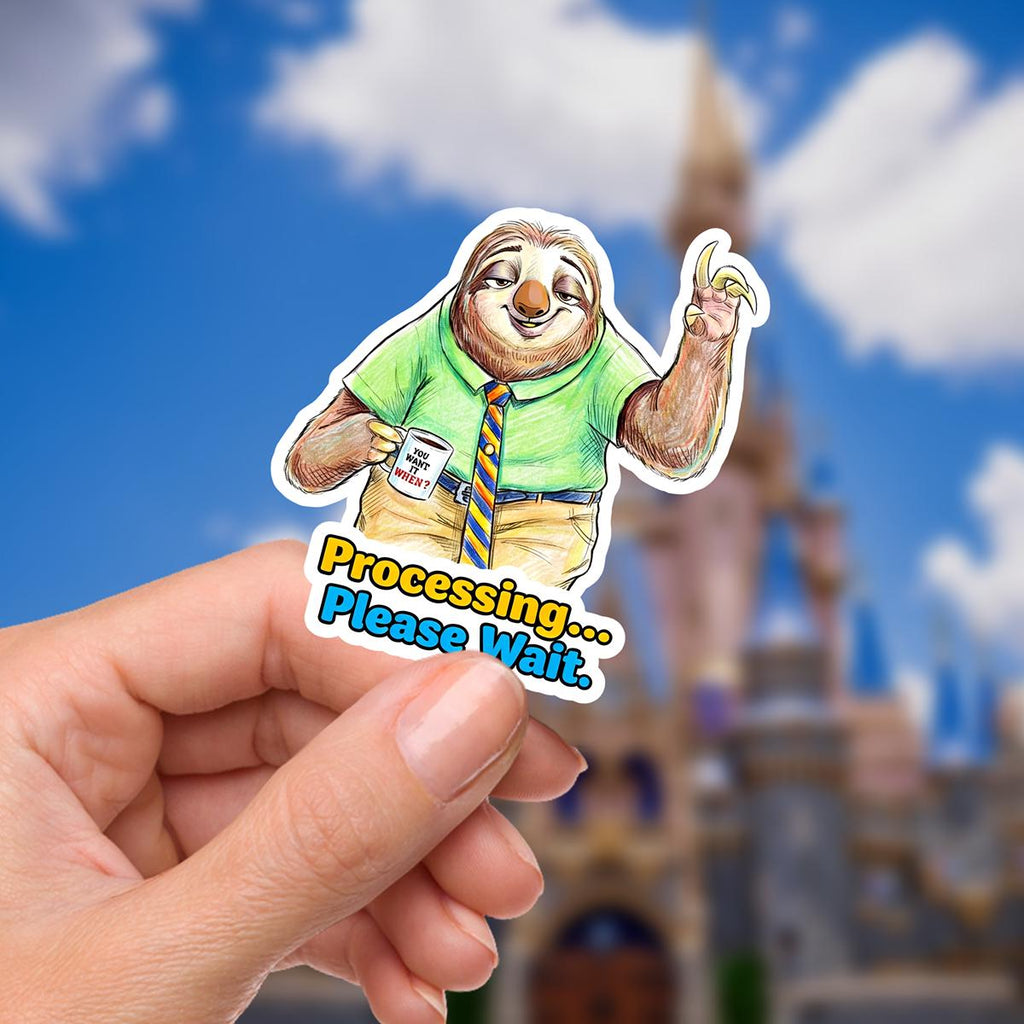 Zootopia Disney Humor  Sticker Nick Wilde Waterproof Disney Laptop, Kindle Stickers Bottle Stickers, Castle Park Mouse