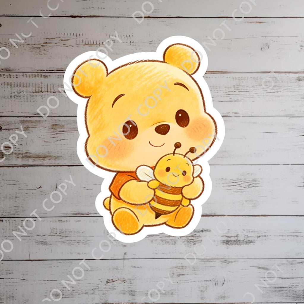 Disney  Winnie The Pooh Disney Laptop Sticker Positive Affirmation planner stationery decal water bottle cell