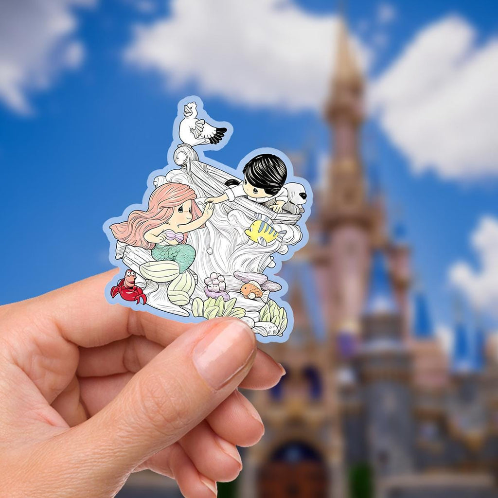 Little Mermaid Ariel Sticker: Waterproof Vinyl Decal