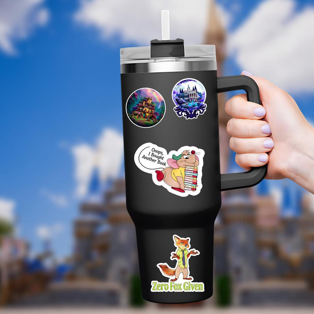 Disney, Book Stickers, Cinderella Gus Gus  Oops I Bought Another Book, Laptop Sticker/ Walt Disney decal cell phone  planner stationery water bottle