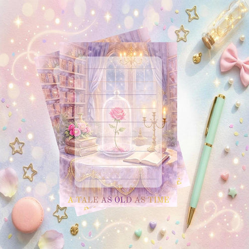 Beauty And The Beast  Memo Notepad 50 sheets bullet journal Disney planner paper scrapbook stationery notebook supplies